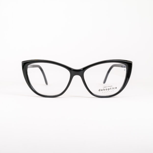 okulary korekcyjne oprawki damskie kocie oczy czarne klasyczne eleganckie oooczy oprawa Dekoptica polski producent tanio okazja promocje