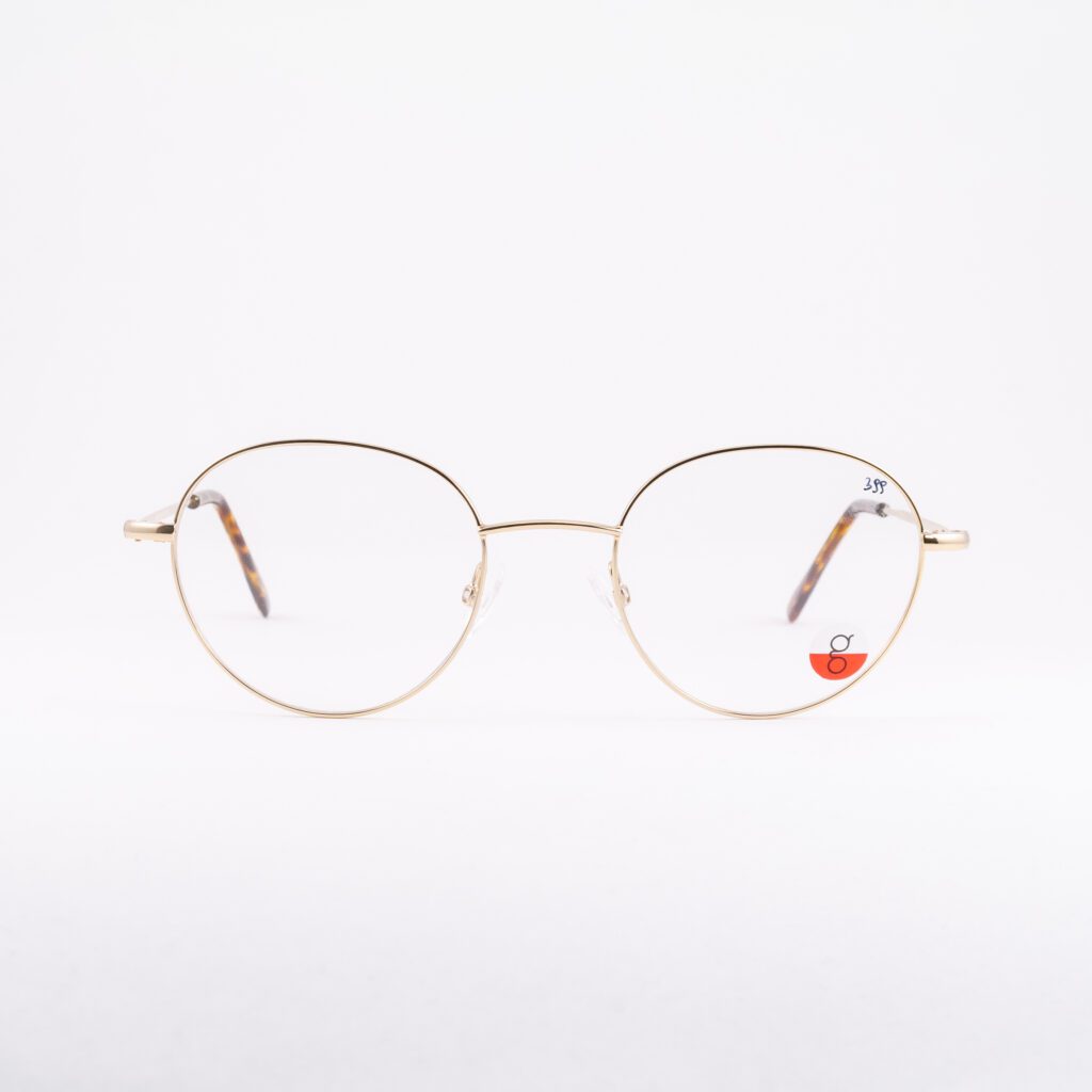 okulary damskie złote kółka małe subtelne delikatne