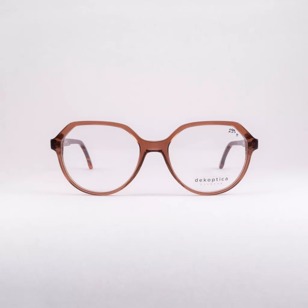 brązowe oprawki damskie Dekoptica retro vintage okulary