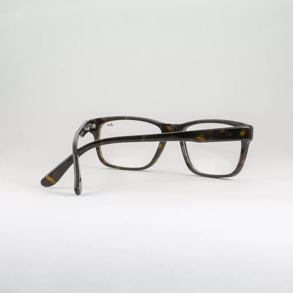 okulary korekcyjne męskie szylkret prostokątne Binokl